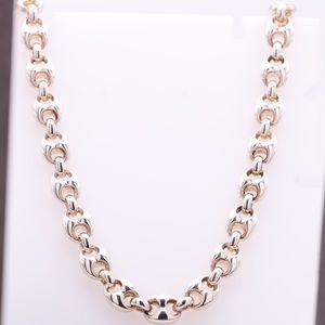 New Gucci Sterling Silver Marina Chain